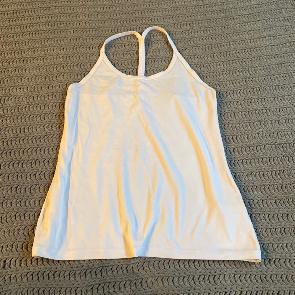 White Nike Sri-fit running tank top size small